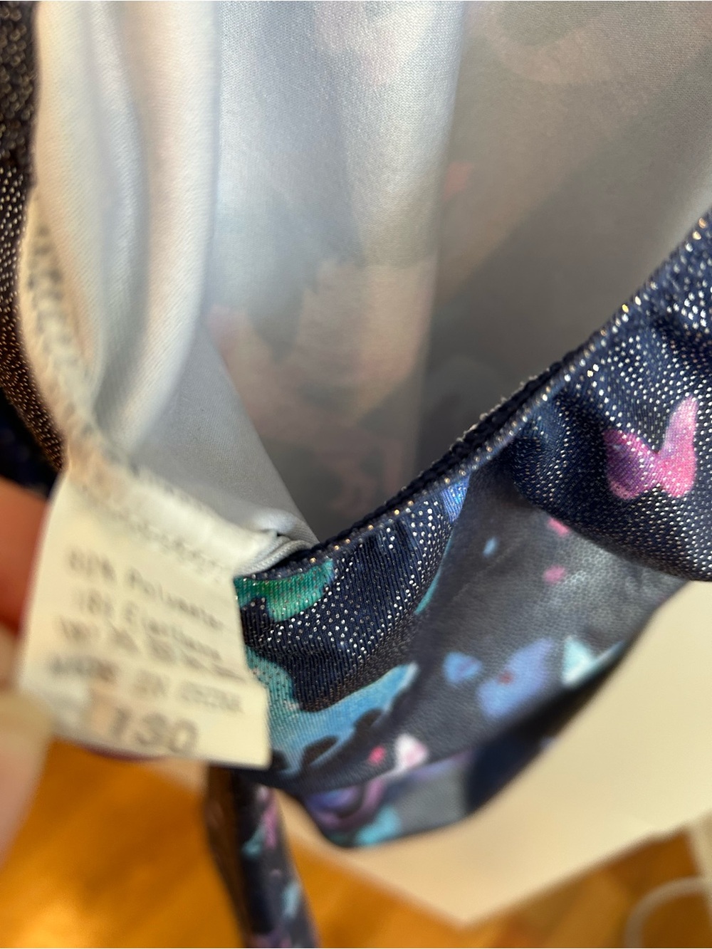 Blue Galaxy & Black Unicorn Gymnastics Leotard Set - Size 130 (7/8) - Picture 7 of 7